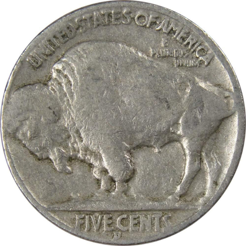1934 D Indian Head Buffalo Nickel 5 Cent Piece 5c US Coin Collectible - Buffalo Nickels - Indian Head Nickel - Profile Coins &amp; Collectibles