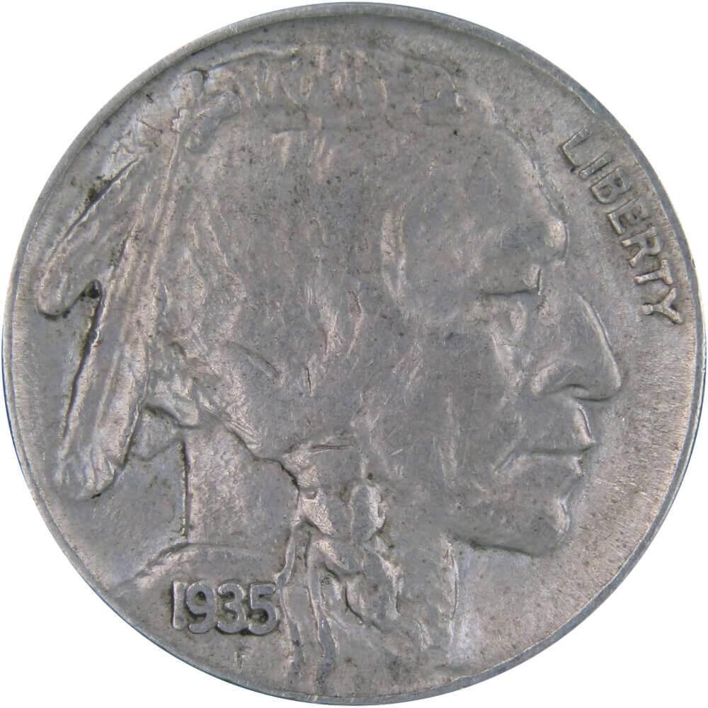 1935 Indian Head Buffalo Nickel 5 Cent Piece XF EF Extremely Fine 5c US Coin