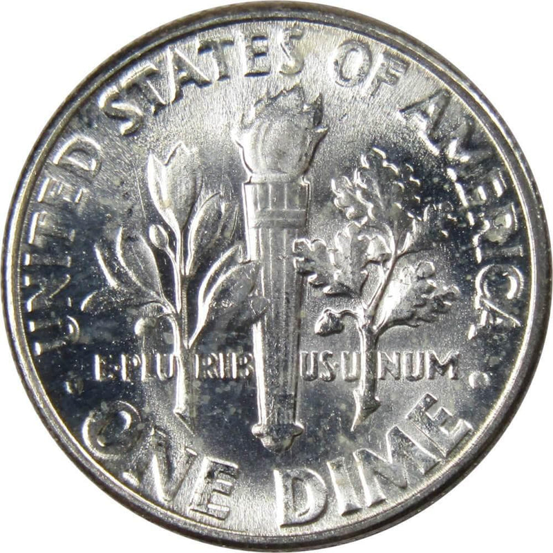1957 Roosevelt Dime BU Uncirculated Mint State 90% Silver 10c US Coin - Roosevelt coin - Profile Coins &amp; Collectibles