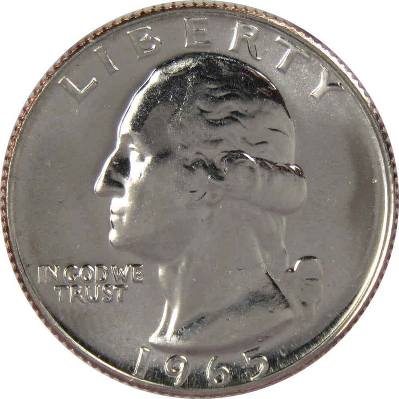 1965 SMS Washington Quarter BU Uncirculated Mint State 25c US Coin Collectible - Washington Quarters for Sale - Profile Coins &amp; Collectibles