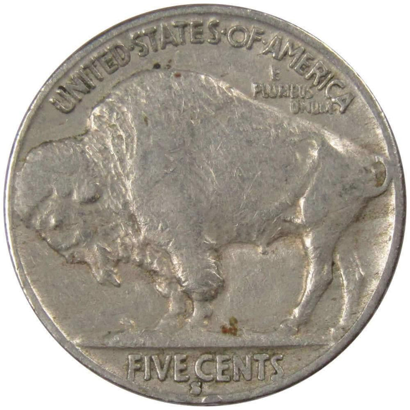 1936 S Indian Head Buffalo Nickel 5 Cent Piece VF Very Fine 5c US Coin - Buffalo Nickels - Indian Head Nickel - Profile Coins &amp; Collectibles