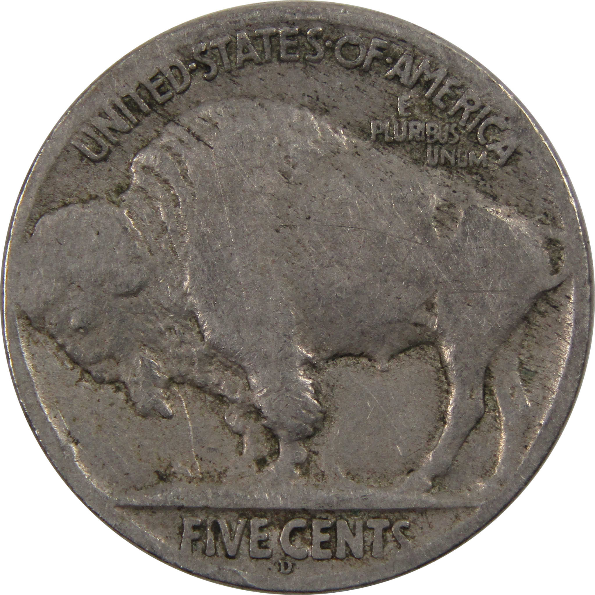 1918 D Indian Head Buffalo Nickel 5 Cent Piece AG About Good SKU:I3293