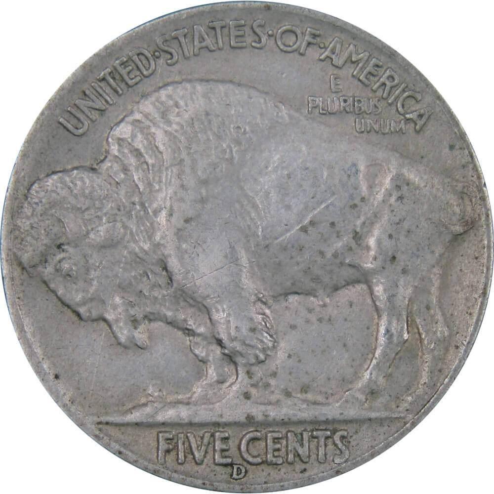 1938 D Indian Head Buffalo Nickel 5 Cent Piece XF EF Extremely Fine 5c US Coin