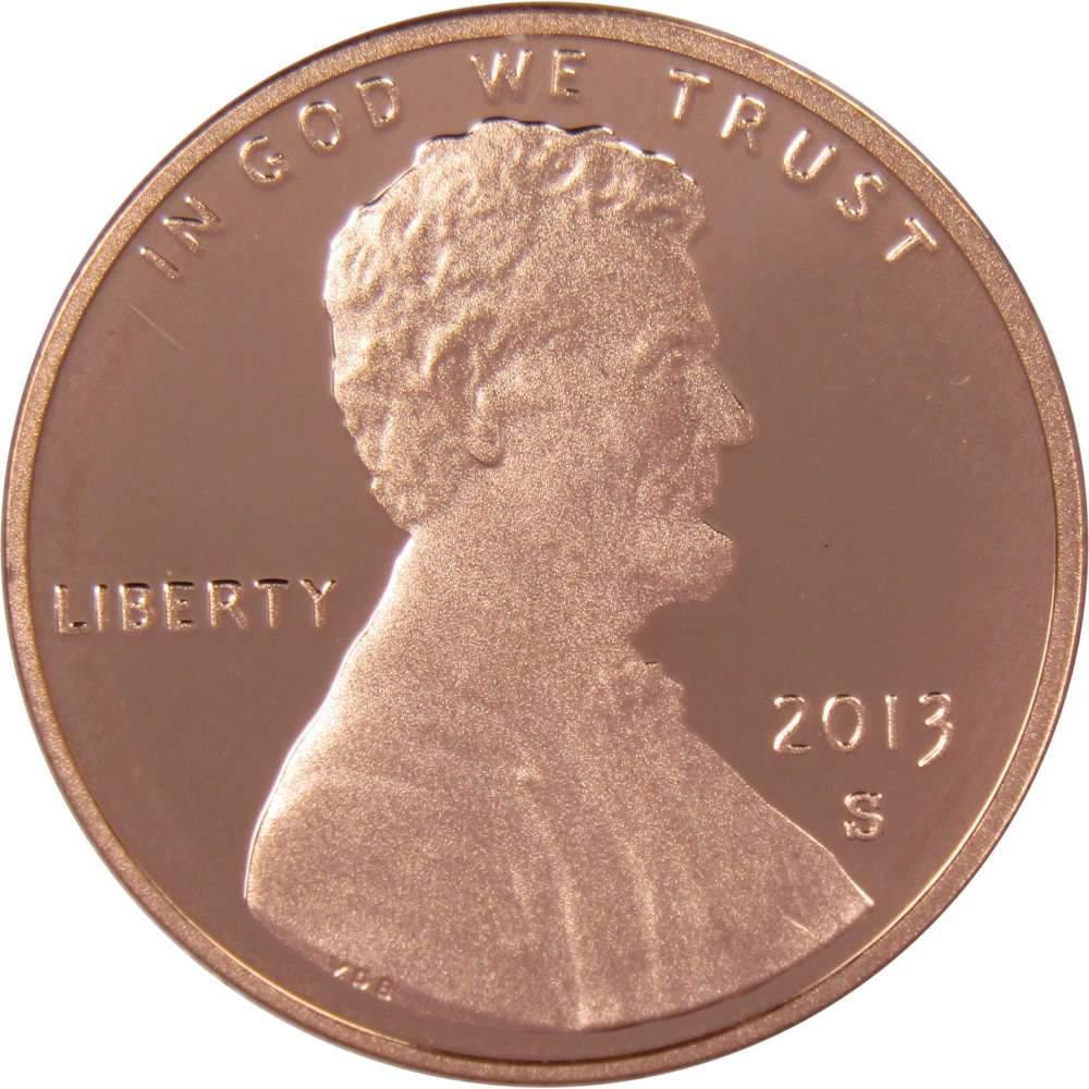 2013 S Lincoln Shield Cent Choice Proof Penny 1c Coin Collectible