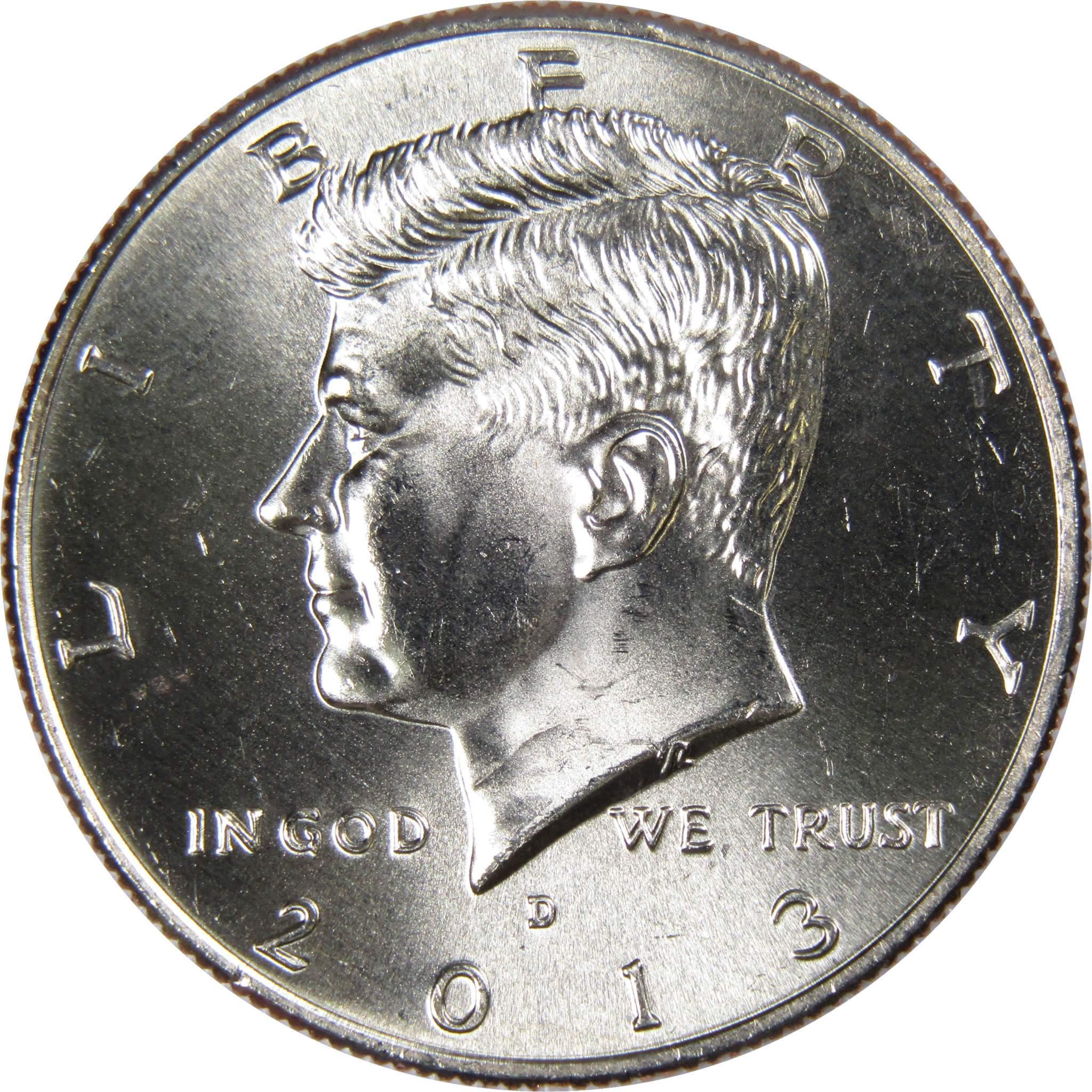 2013 D Kennedy Half Dollar BU Uncirculated Mint State 50c US Coin Collectible