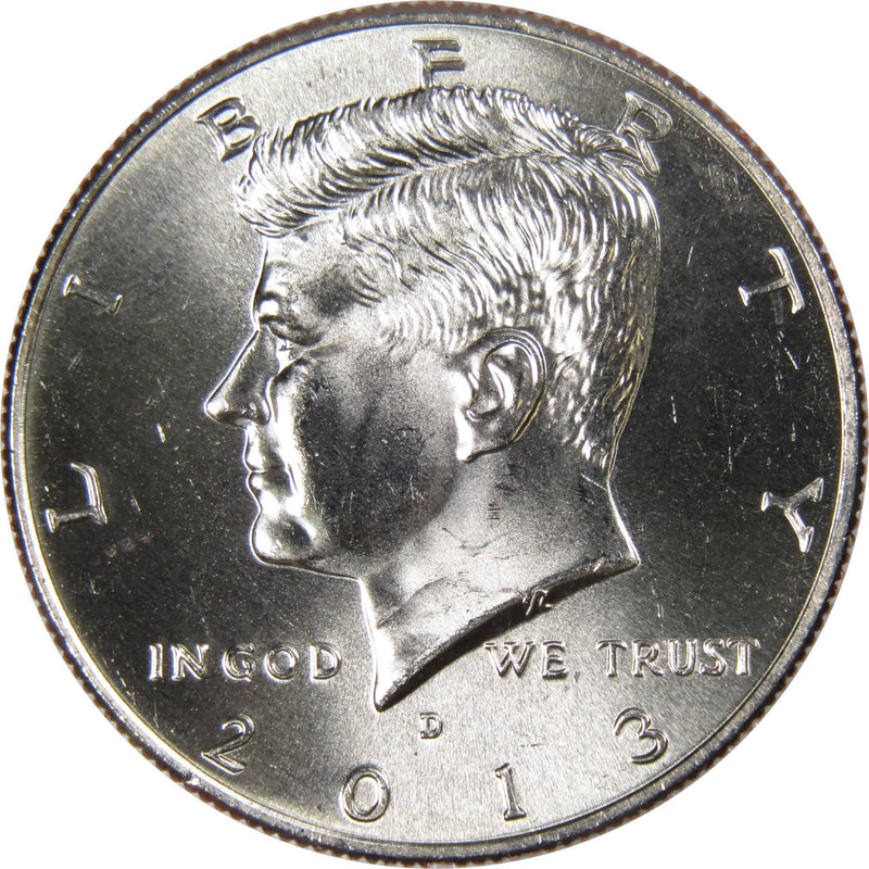 2013 D Kennedy Half Dollar BU Uncirculated Mint State 50c US Coin Collectible - Kennedy Half Dollars - JFK Half Dollar - Kennedy Coins - Profile Coins &amp; Collectibles