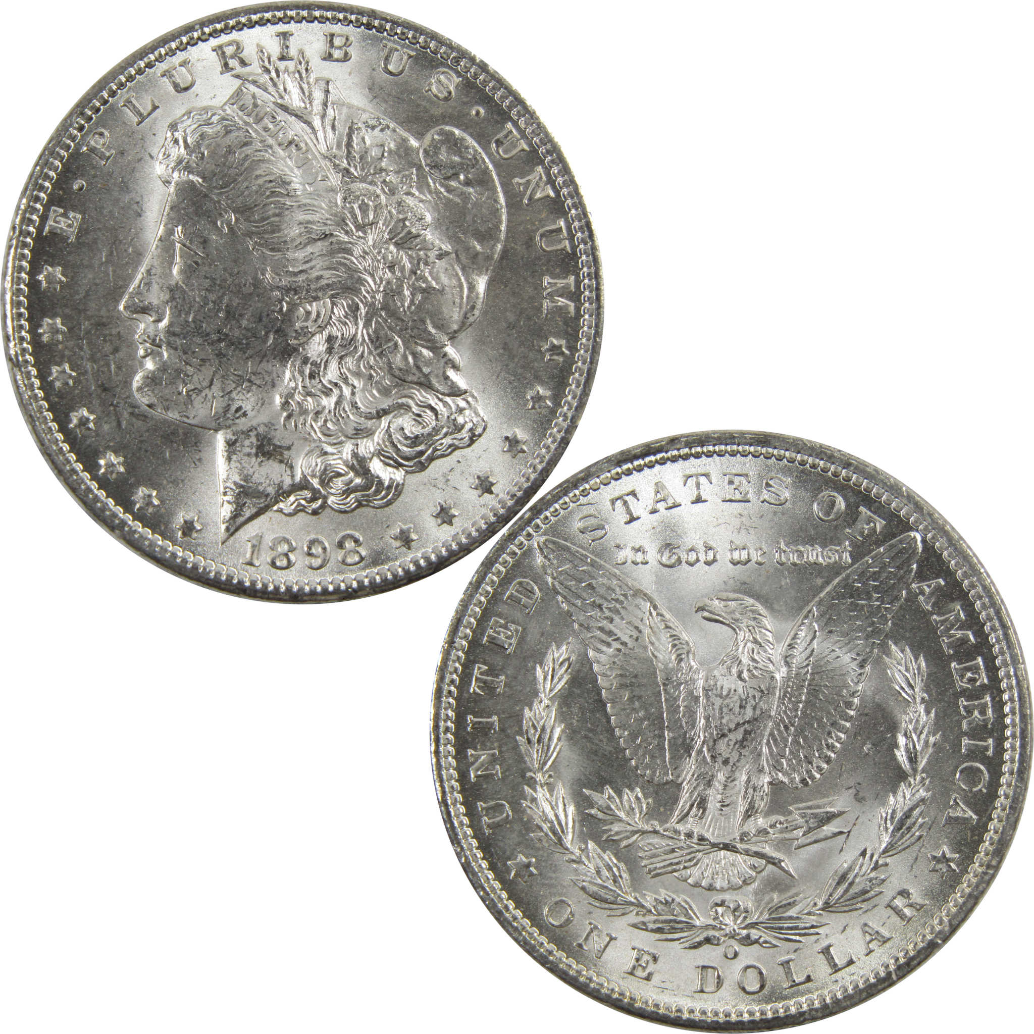 1898 O Morgan Dollar BU Uncirculated 90% Silver $1 Coin SKU:I5267 - Morgan coin - Morgan silver dollar - Morgan silver dollar for sale - Profile Coins &amp; Collectibles