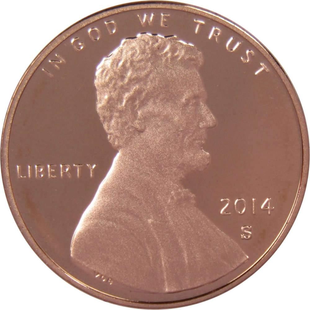 2014 S Lincoln Shield Cent Choice Proof Penny 1c Coin Collectible
