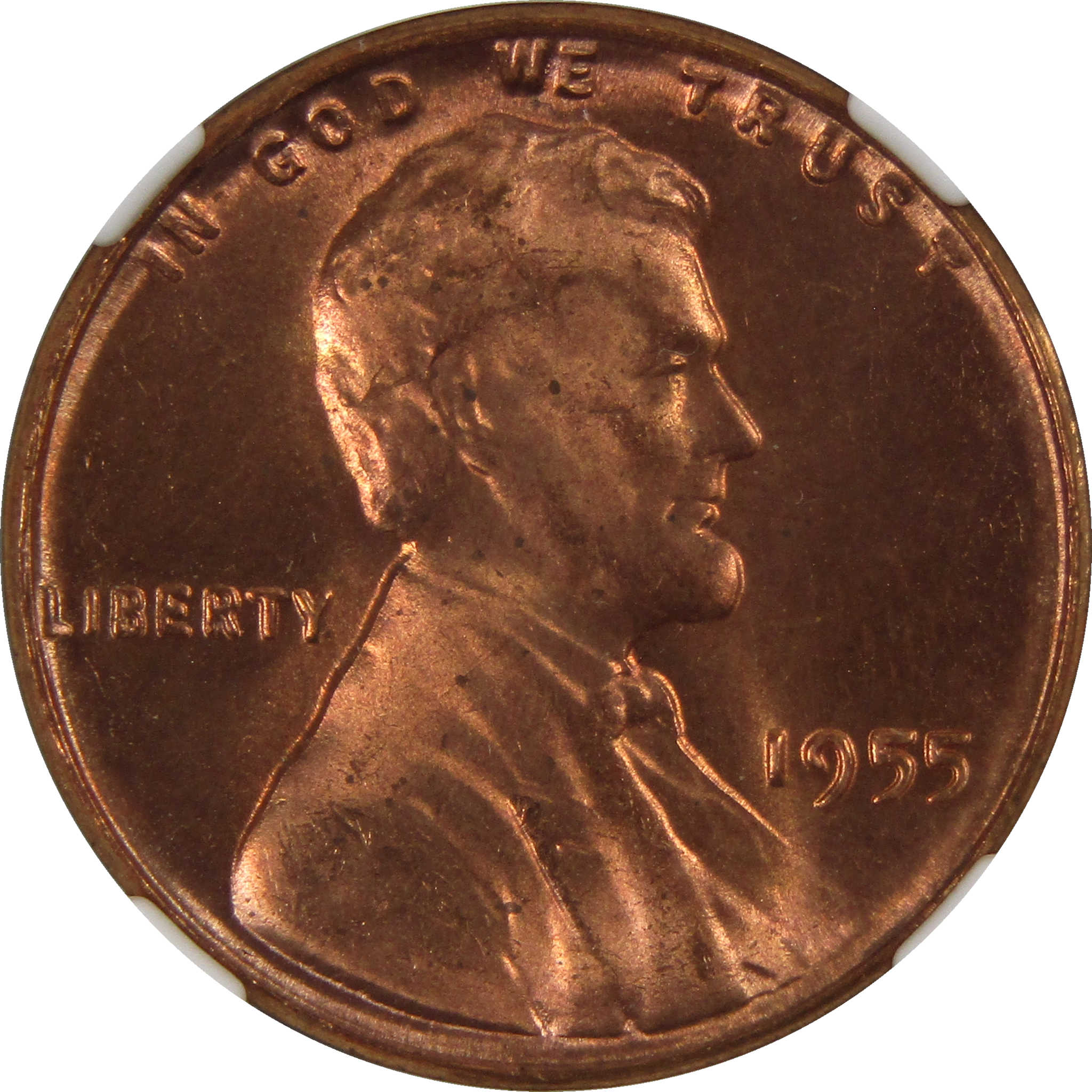 1955 Lincoln Wheat Cent MS 66 RD NGC Penny 1c Uncirculated SKU:I3640