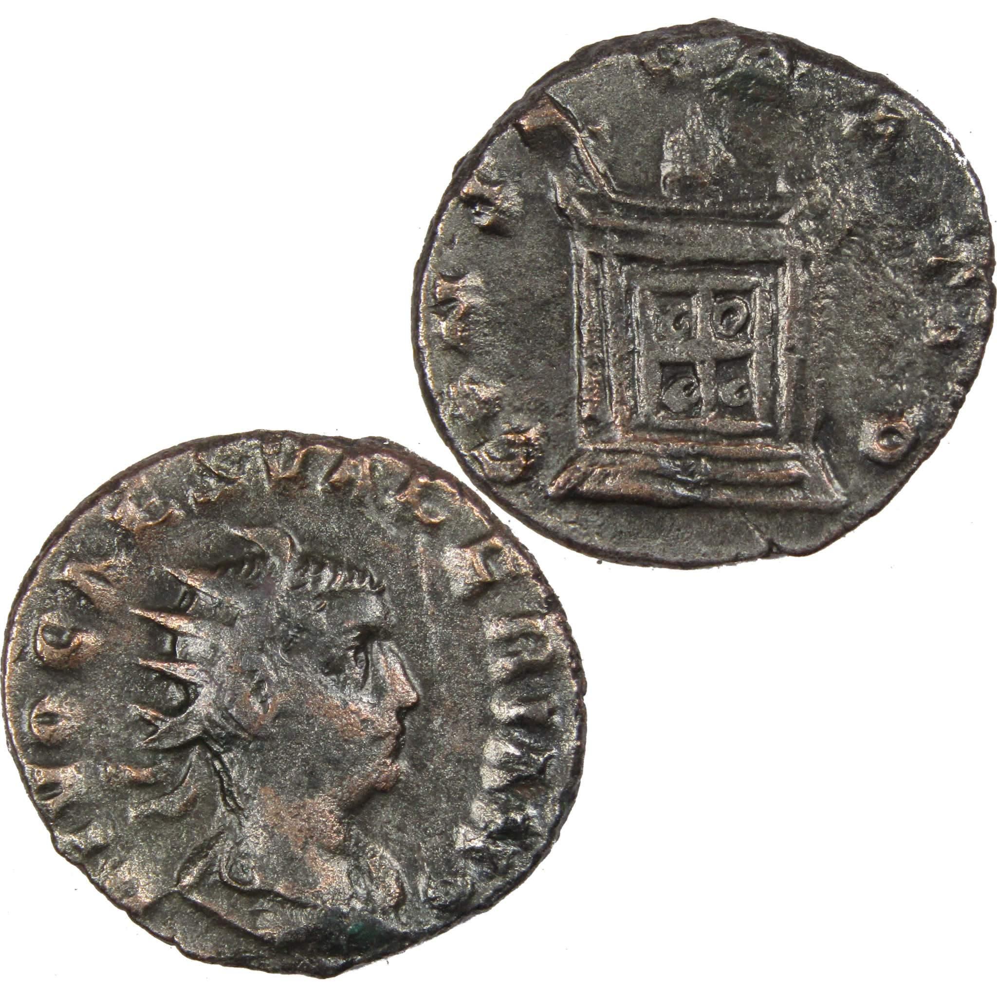 256-258 AD Valerian II AntoninianF Fine Ancient Roman Coin SKU:IPC3811