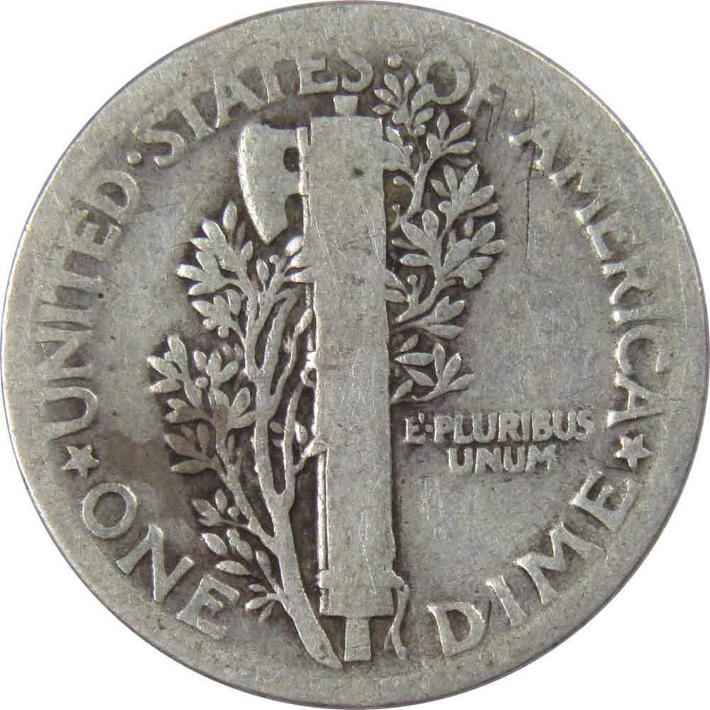1925 Mercury Dime 90% Silver 10c US Coin Collectible