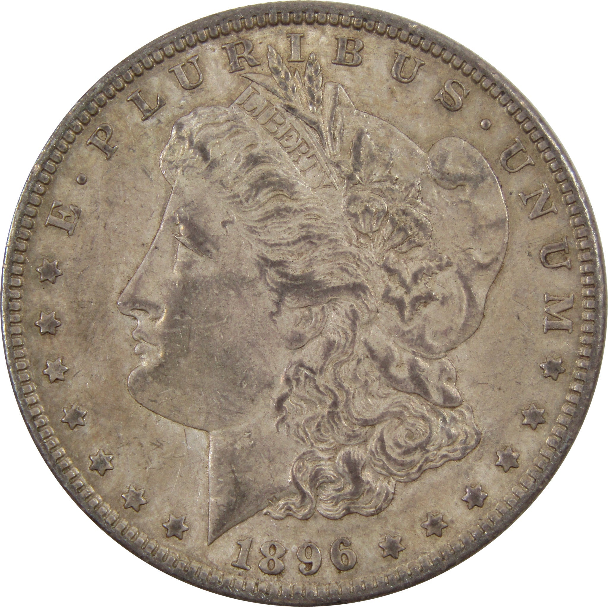 1896 Morgan Dollar AU About Uncirculated 90% Silver $1 Coin SKU:I5488 - Morgan coin - Morgan silver dollar - Morgan silver dollar for sale - Profile Coins &amp; Collectibles