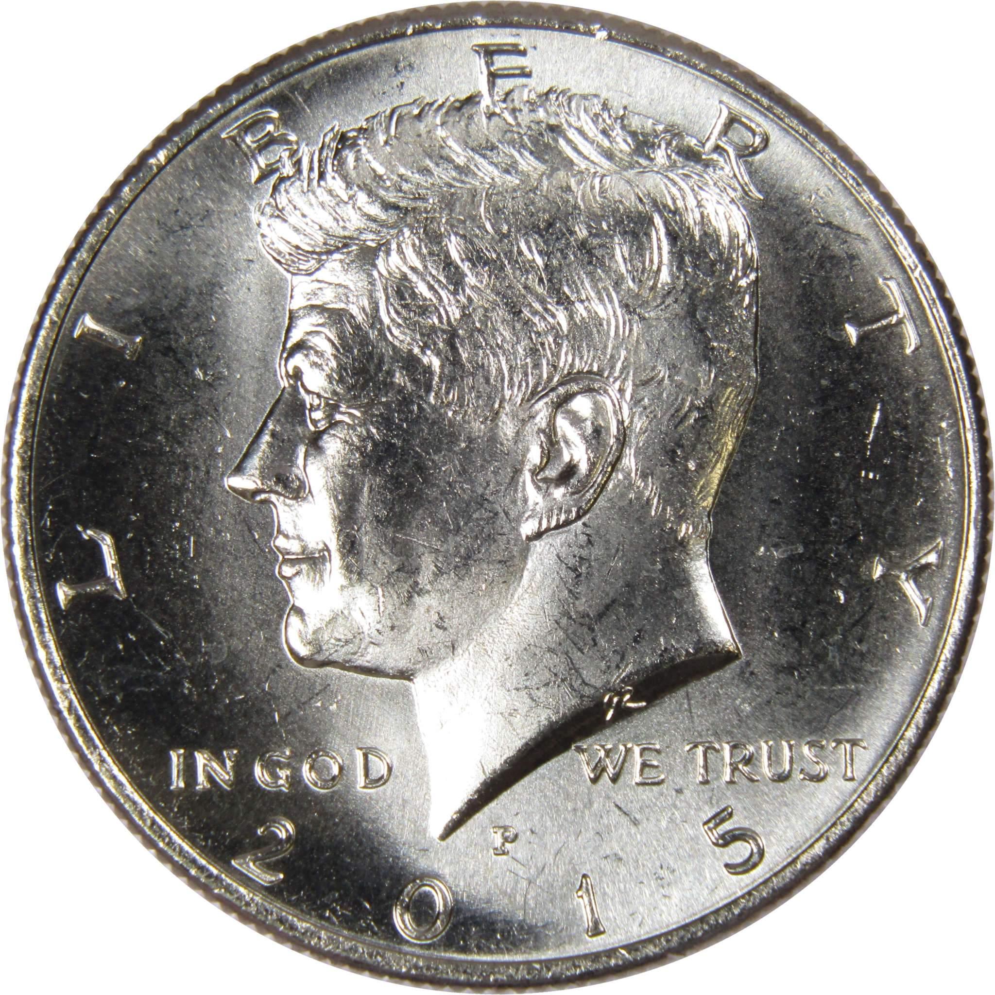 2015 P Kennedy Half Dollar BU Uncirculated Mint State 50c US Coin Collectible