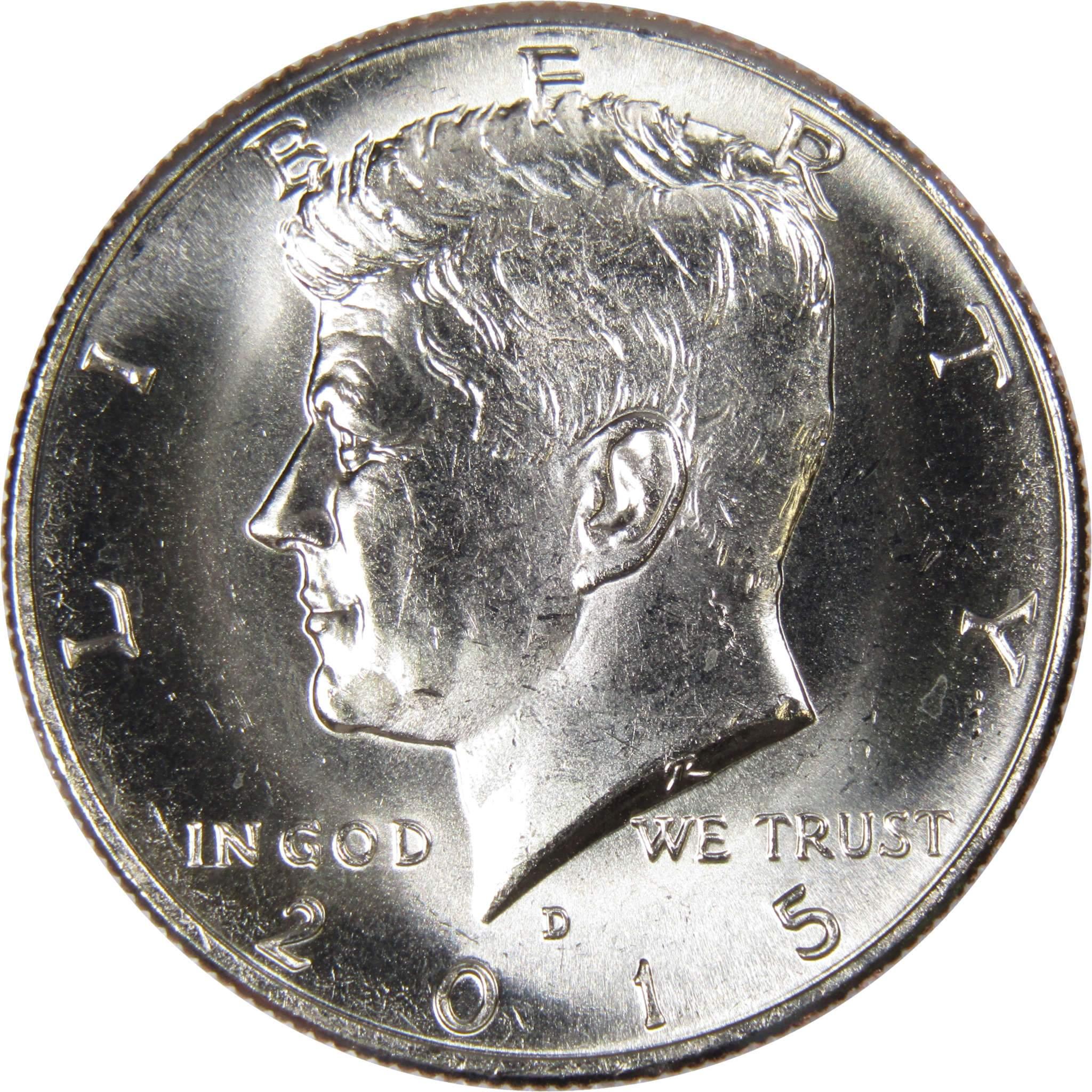 2015 D Kennedy Half Dollar BU Uncirculated Mint State 50c US Coin Collectible