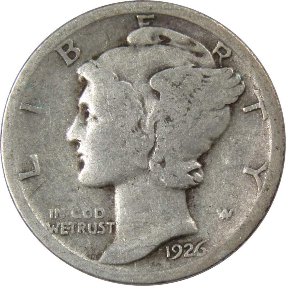 1926 Mercury Dime 90% Silver 10c US Coin Collectible
