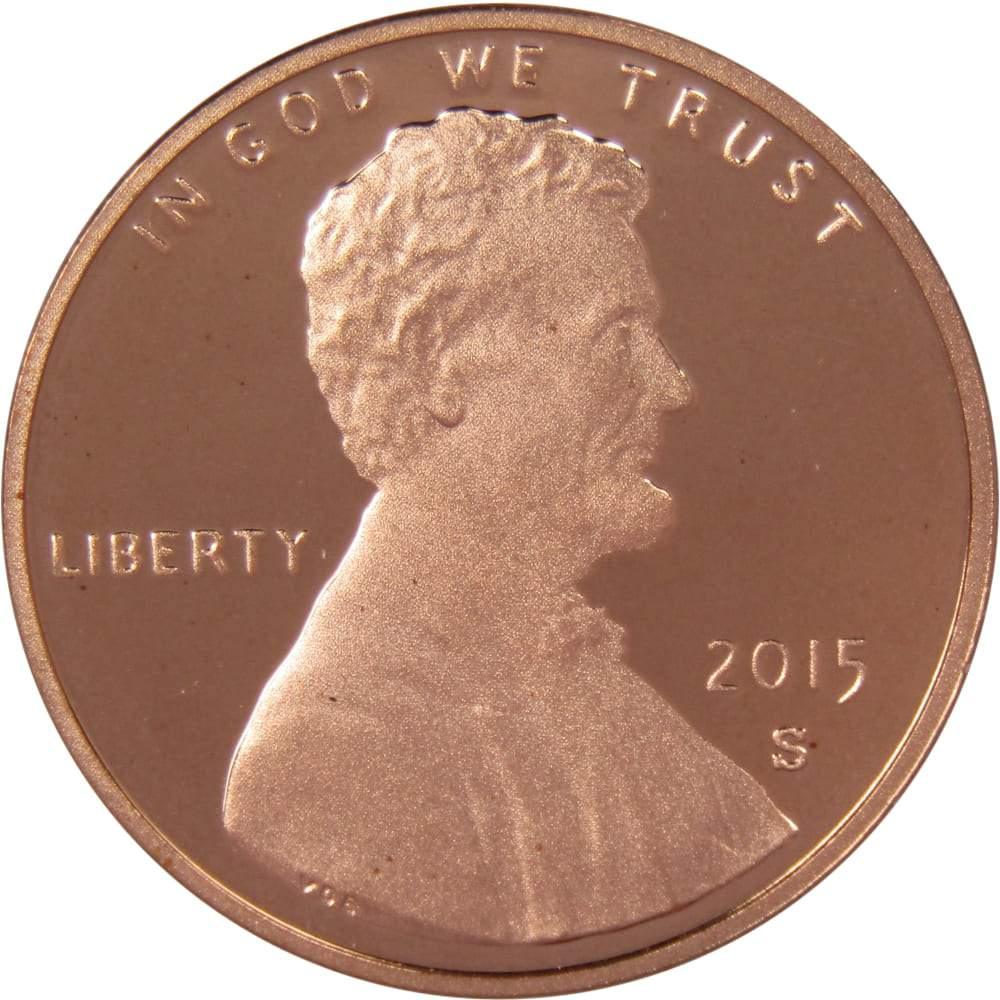 2015 S Lincoln Shield Cent Choice Proof Penny 1c Coin Collectible
