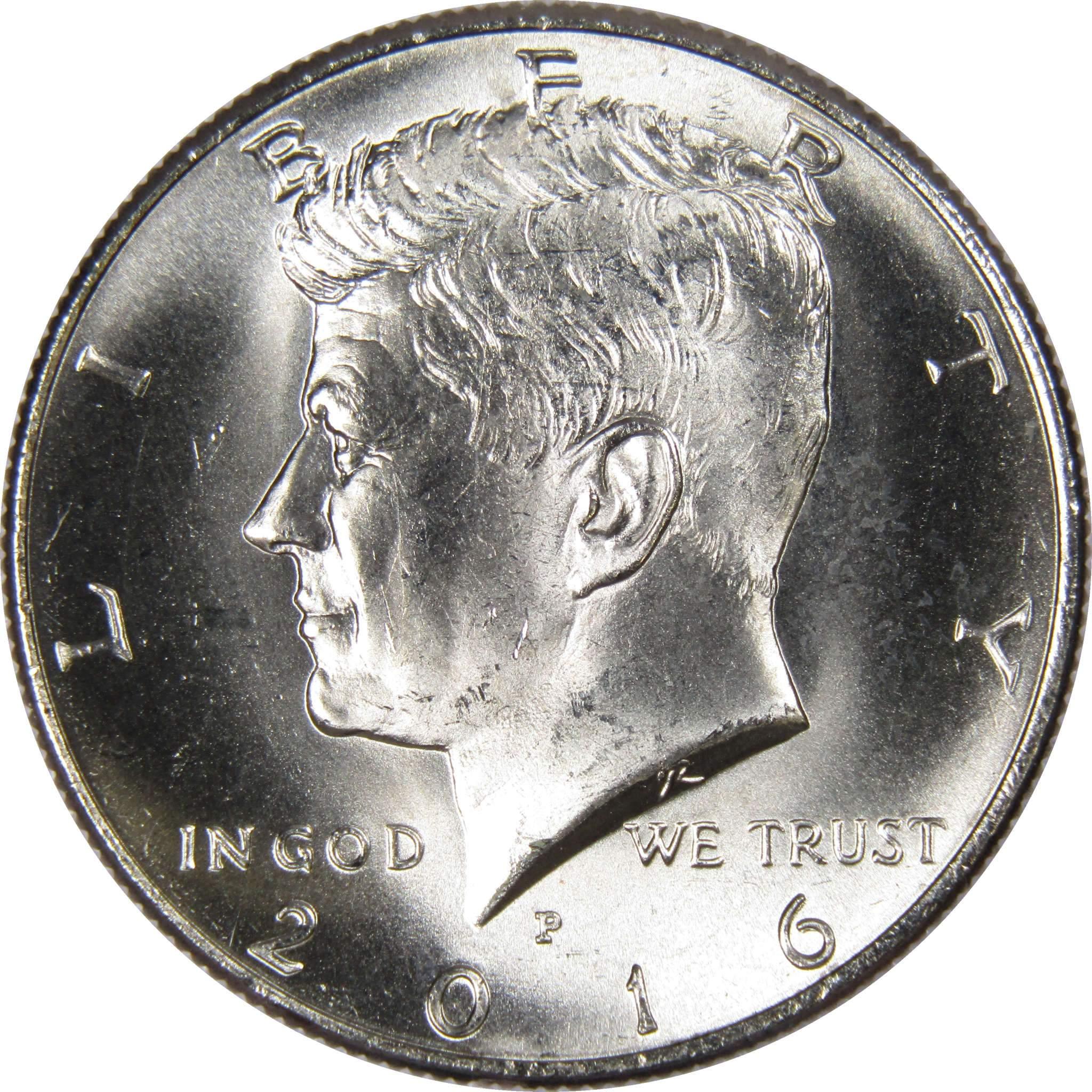 2016 P Kennedy Half Dollar BU Uncirculated Mint State 50c US Coin Collectible