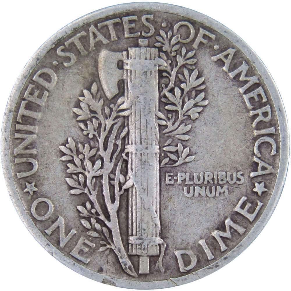 1930 Mercury Dime F Fine 90% Silver 10c US Coin Collectible
