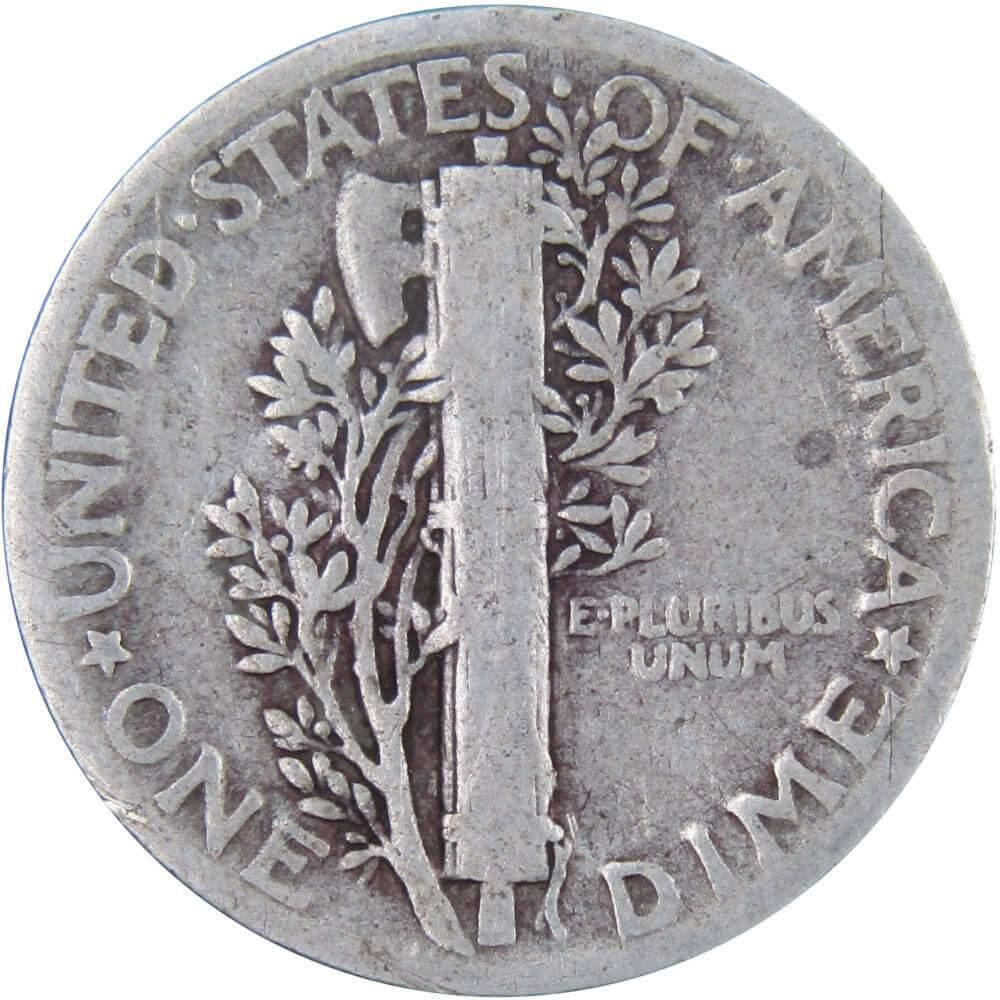 1934 Mercury Dime AG About Good 90% Silver 10c US Coin Collectible