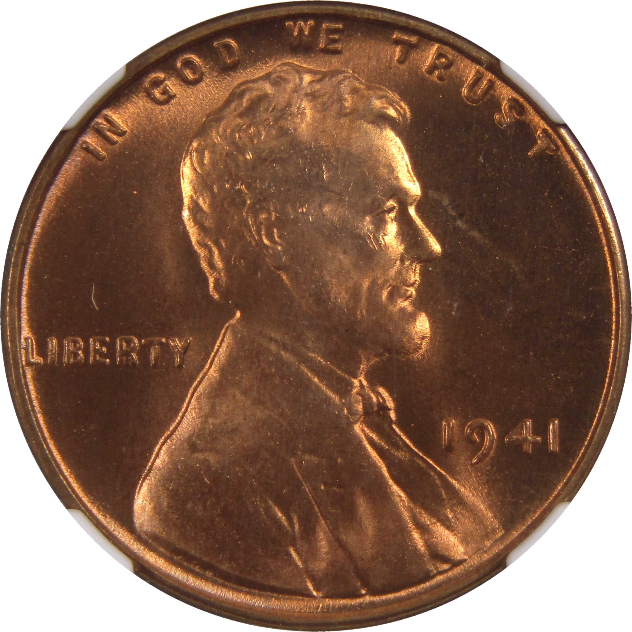 1941 Lincoln Wheat Cent MS 67 RD NGC Penny Uncirculated Coin SKU:I3173