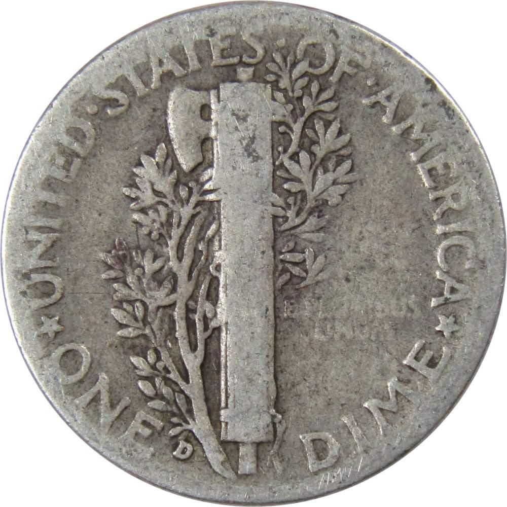 1936 D Mercury Dime G Good 90% Silver 10c US Coin Collectible