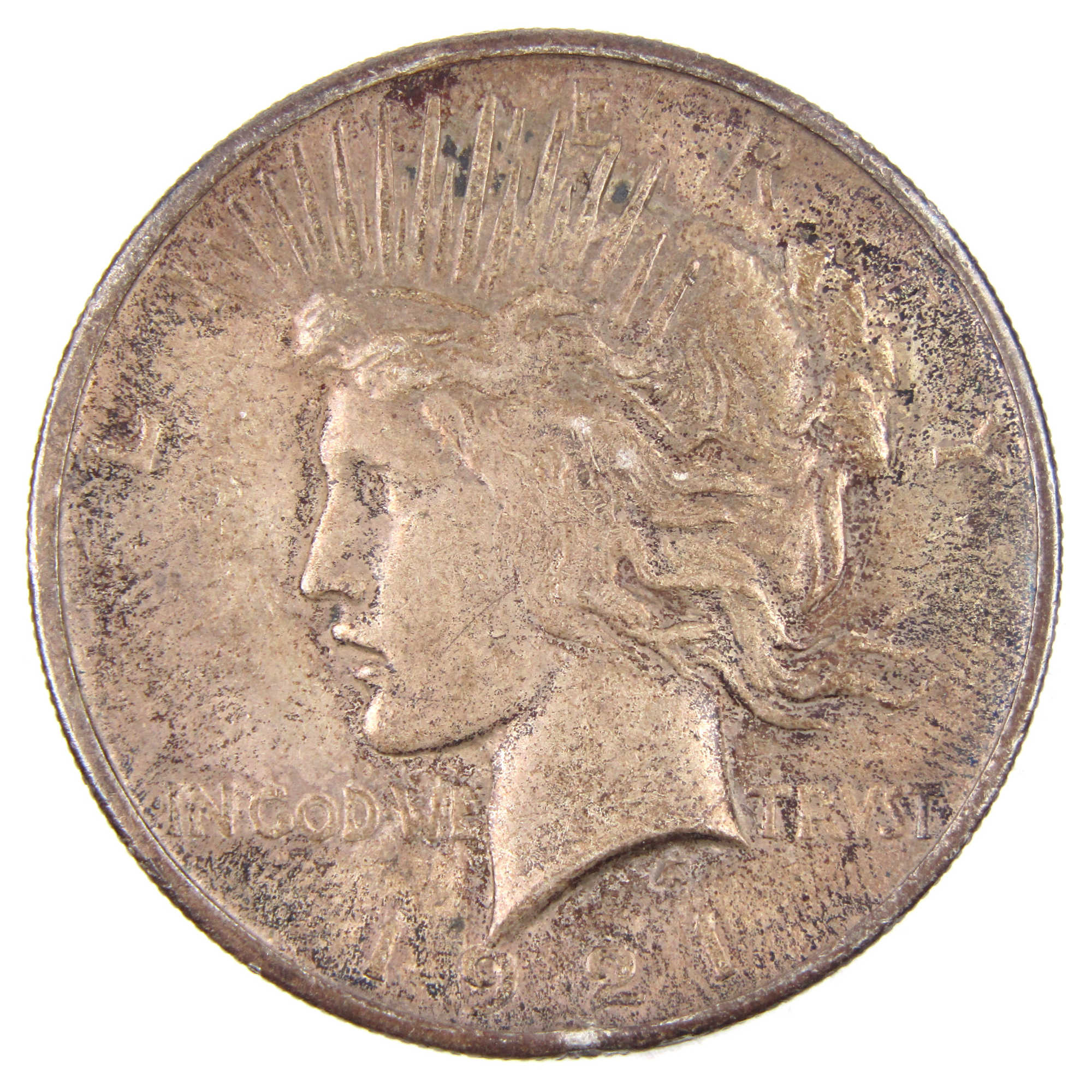1921 High Relief Peace Dollar XF EF Extremely Fine Silver SKU:CPC2163