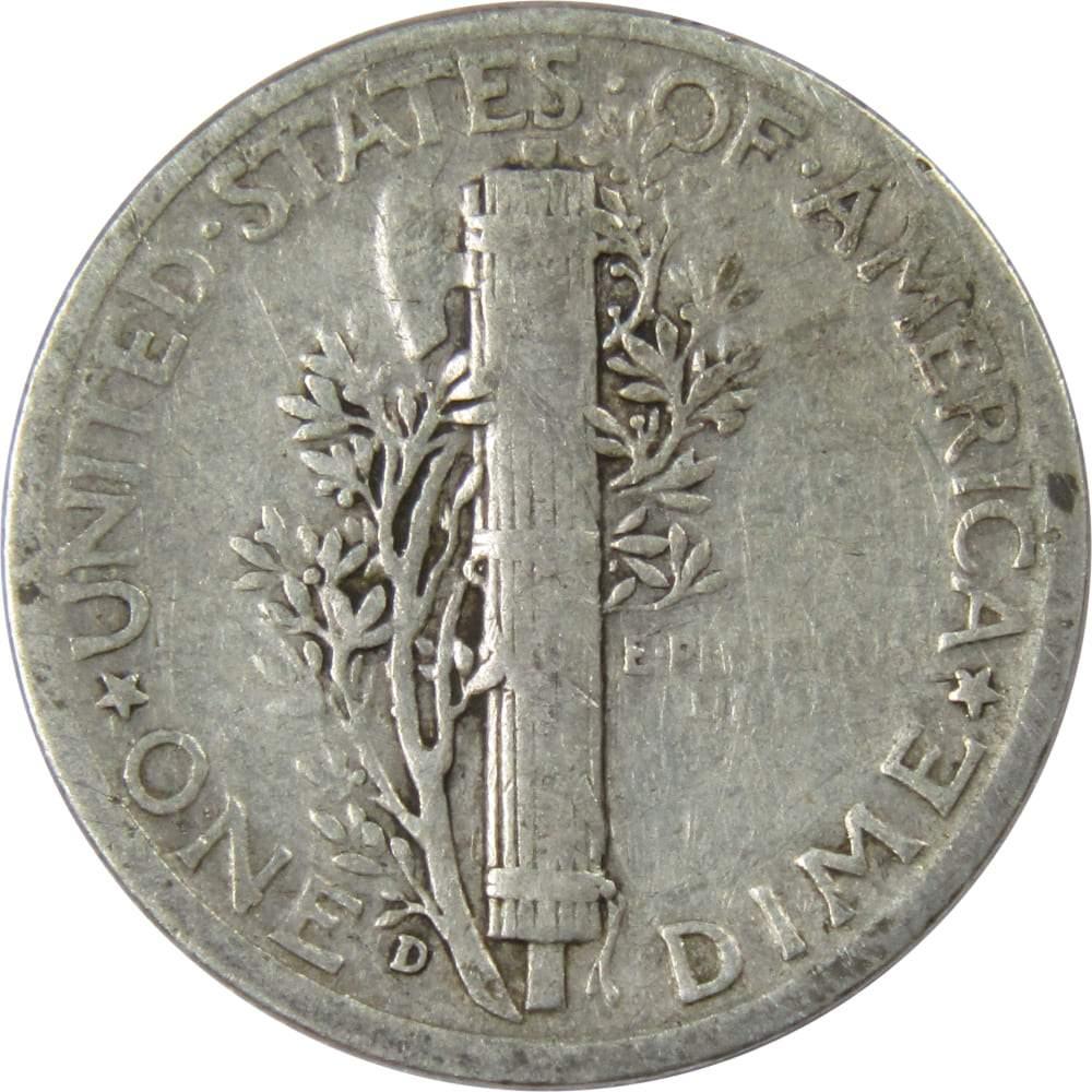 1937 D Mercury Dime G Good 90% Silver 10c US Coin Collectible