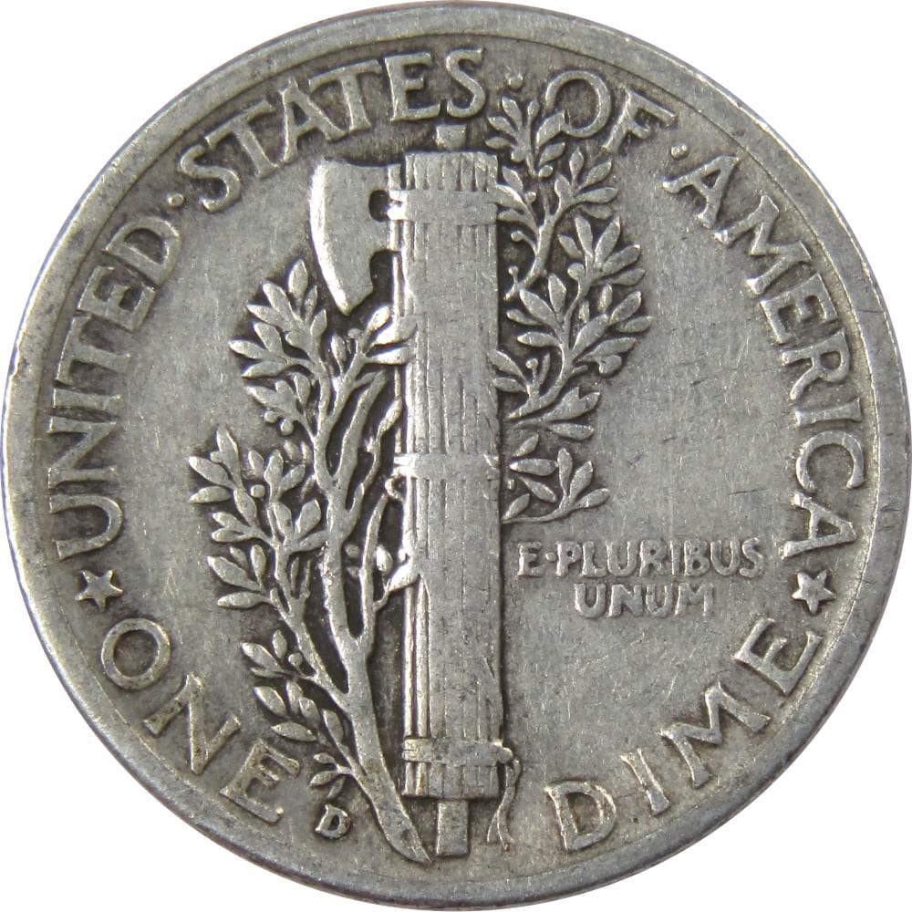 1941 D Mercury Dime F Fine 90% Silver 10c US Coin Collectible