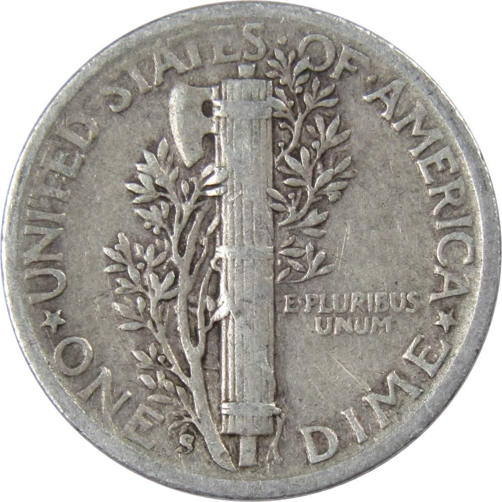 1941 S Mercury Dime F Fine 90% Silver 10c US Coin Collectible