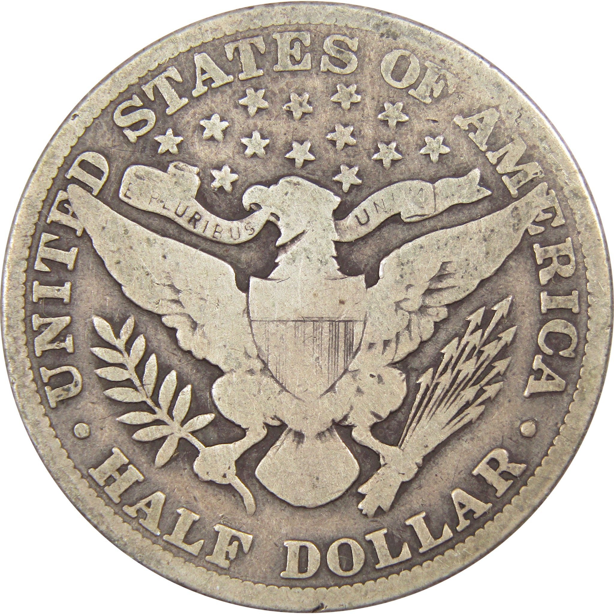 1915 Barber Half Dollar VG Very Good 90% Silver 50c SKU:IPC7736