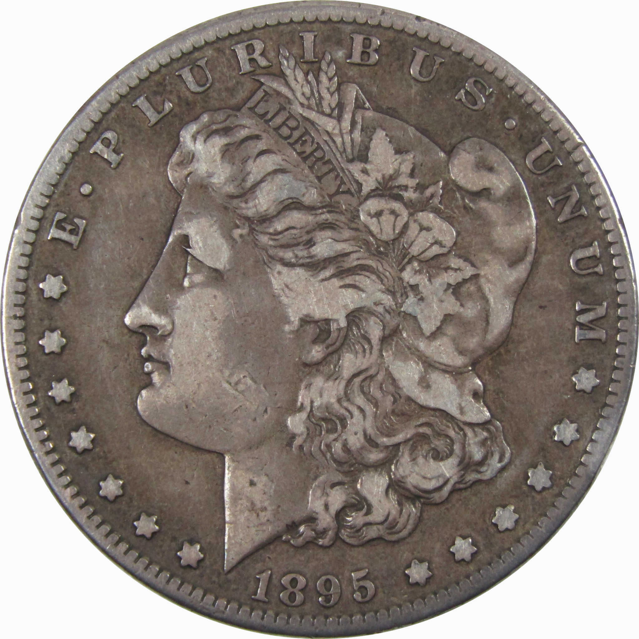 1895 S Morgan Dollar VF Very Fine 90% Silver $1 US Coin SKU:I3876 - Morgan coin - Morgan silver dollar - Morgan silver dollar for sale - Profile Coins &amp; Collectibles