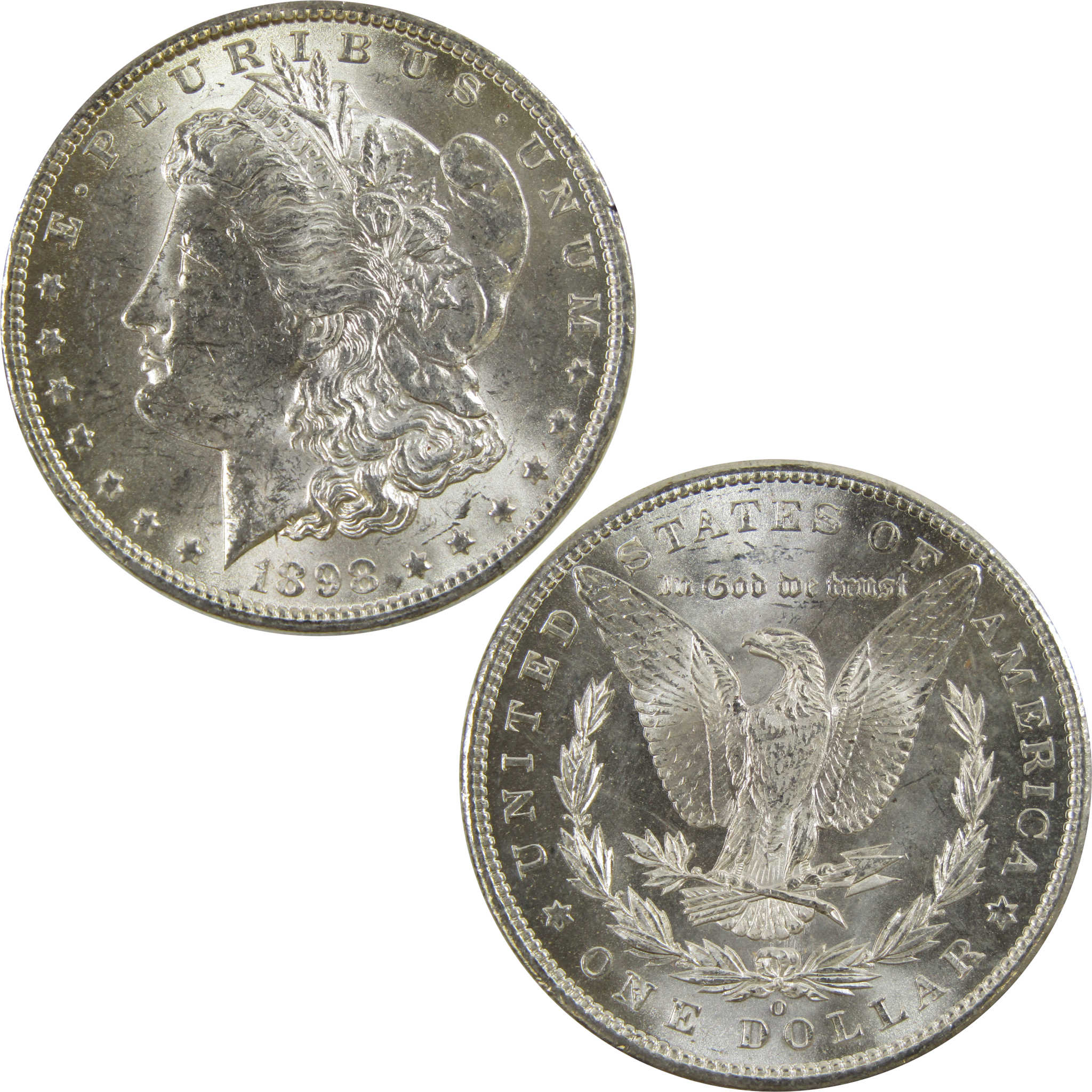 1898 O Morgan Dollar BU Uncirculated 90% Silver $1 Coin SKU:I5215 - Morgan coin - Morgan silver dollar - Morgan silver dollar for sale - Profile Coins &amp; Collectibles