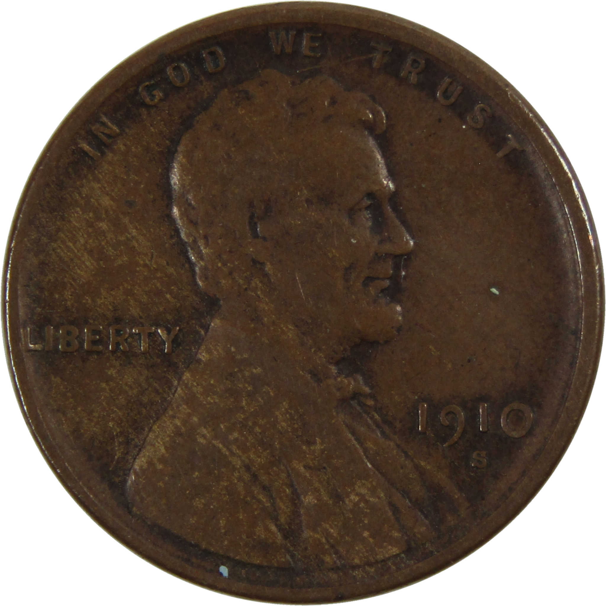 1910 S Lincoln Wheat Cent VF Very Fine Penny 1c US Coin SKU:I3720