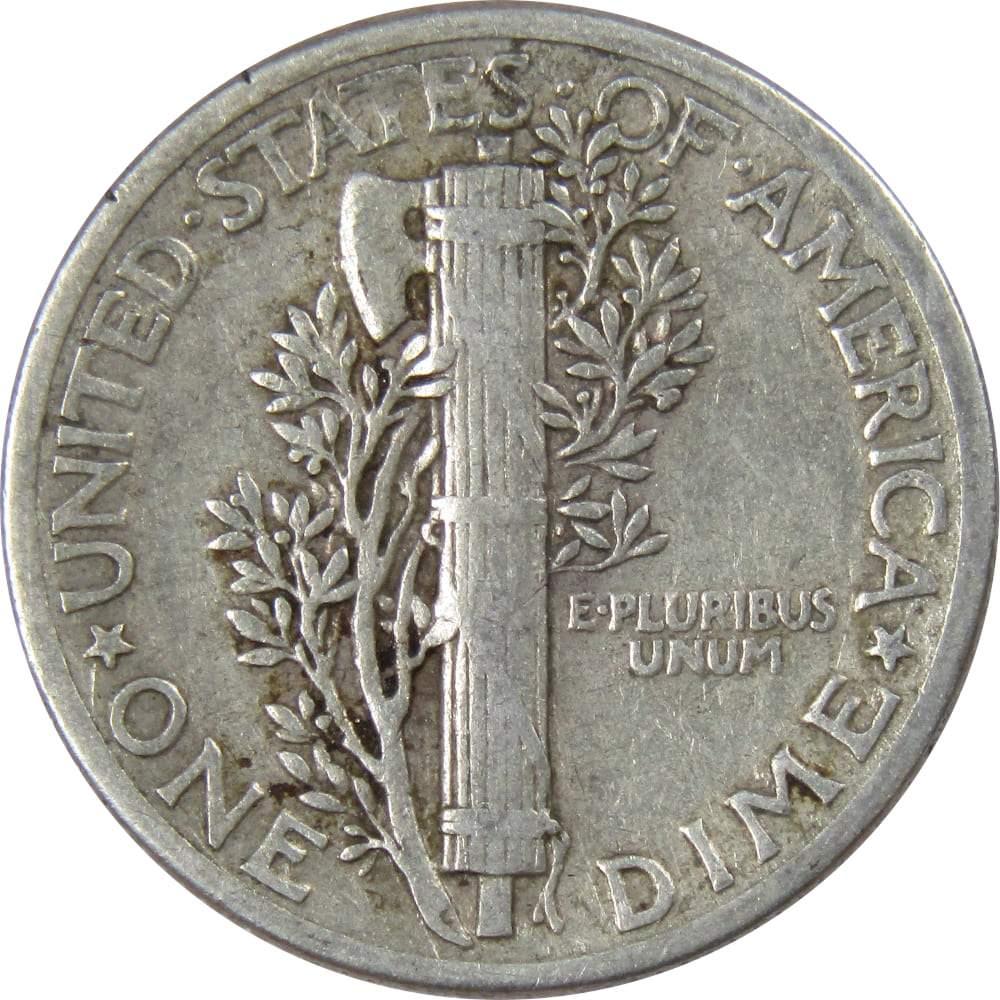 1942 Mercury Dime F Fine 90% Silver 10c US Coin Collectible