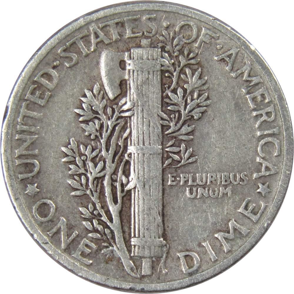1943 Mercury Dime G Good 90% Silver 10c US Coin Collectible