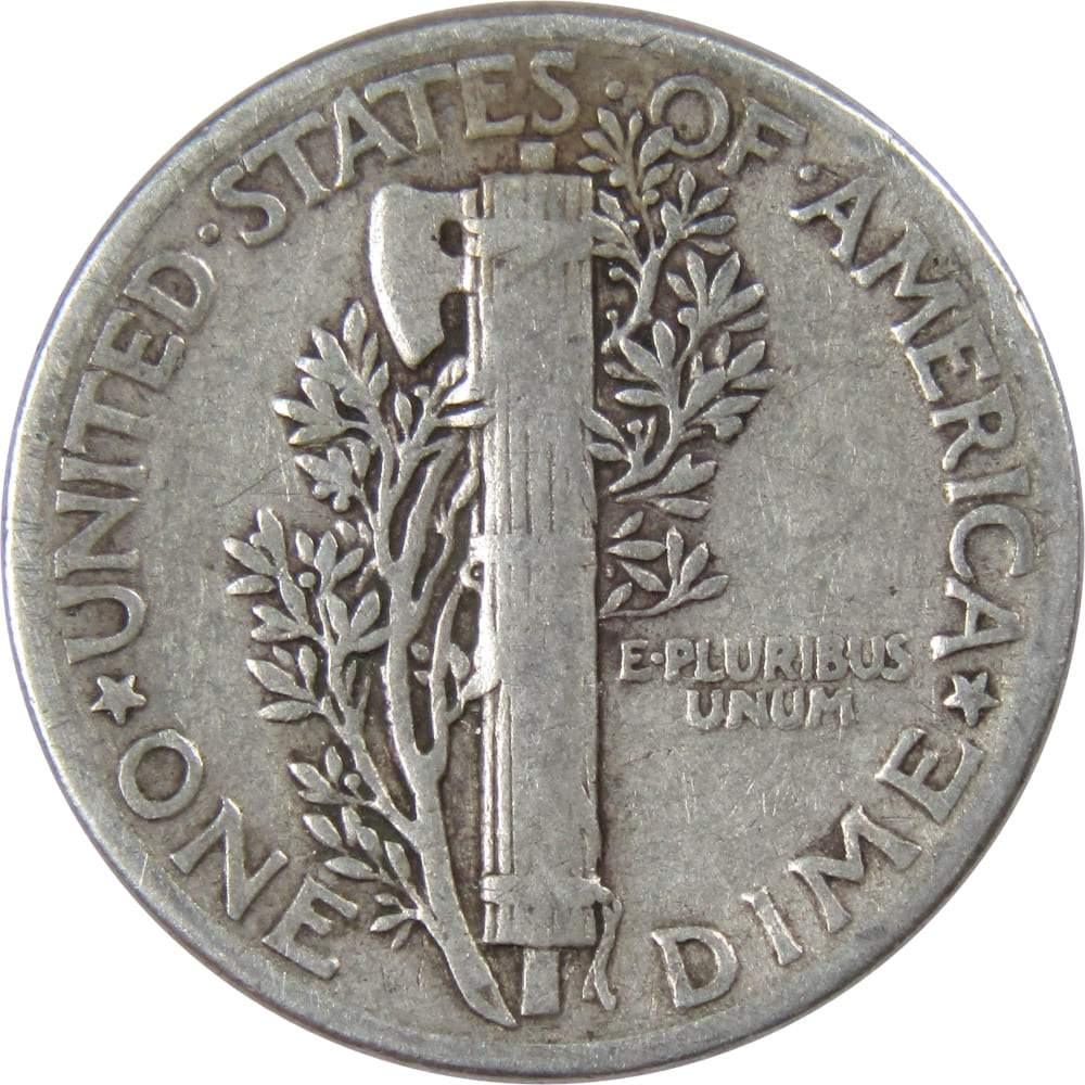 1943 Mercury Dime VG Very Good 90% Silver 10c US Coin Collectible