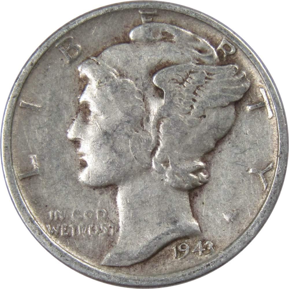 1943 S Mercury Dime AG About Good 90% Silver 10c US Coin Collectible