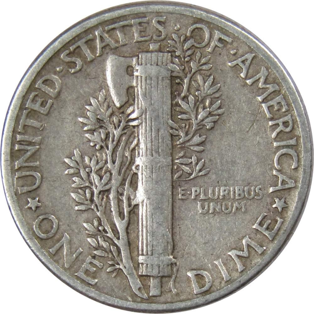 1944 Mercury Dime F Fine 90% Silver 10c US Coin Collectible