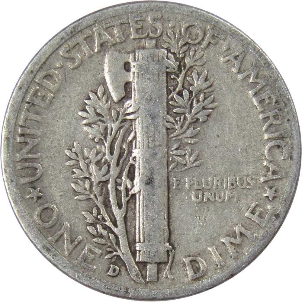 1944 D Mercury Dime VG Very Good 90% Silver 10c US Coin Collectible