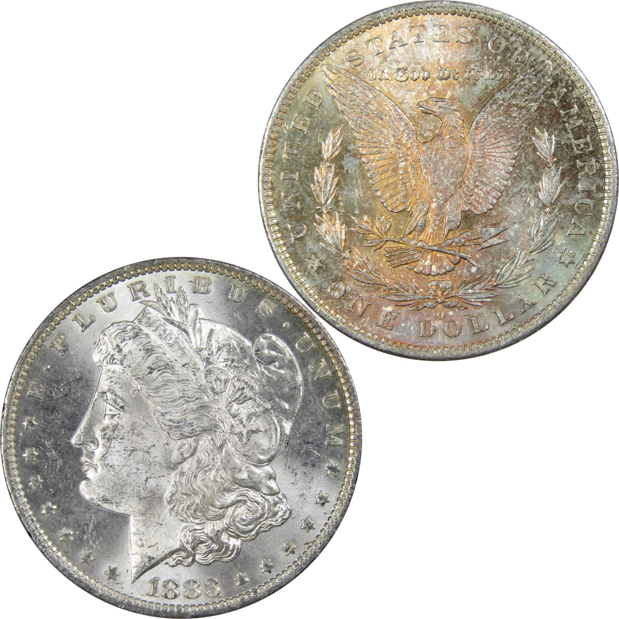 1883 O Morgan Dollar Uncirculated Mint State Silver Toned SKU:IPC5120
