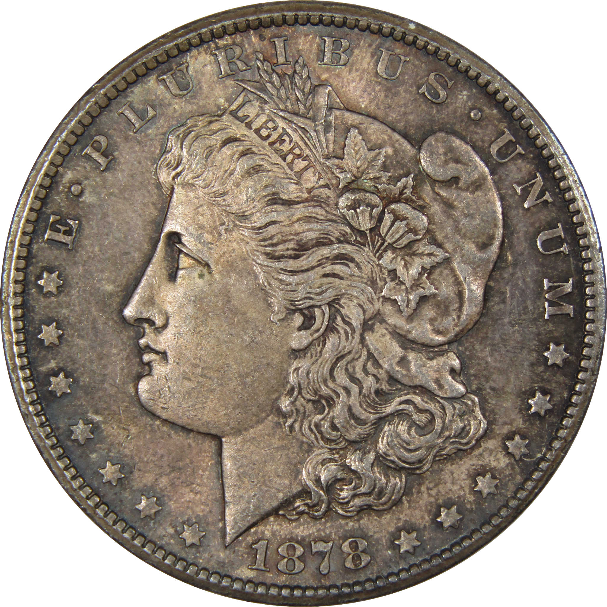 1878 CC Morgan Dollar Uncirculated Mint State Silver Toned SKU:IPC8466