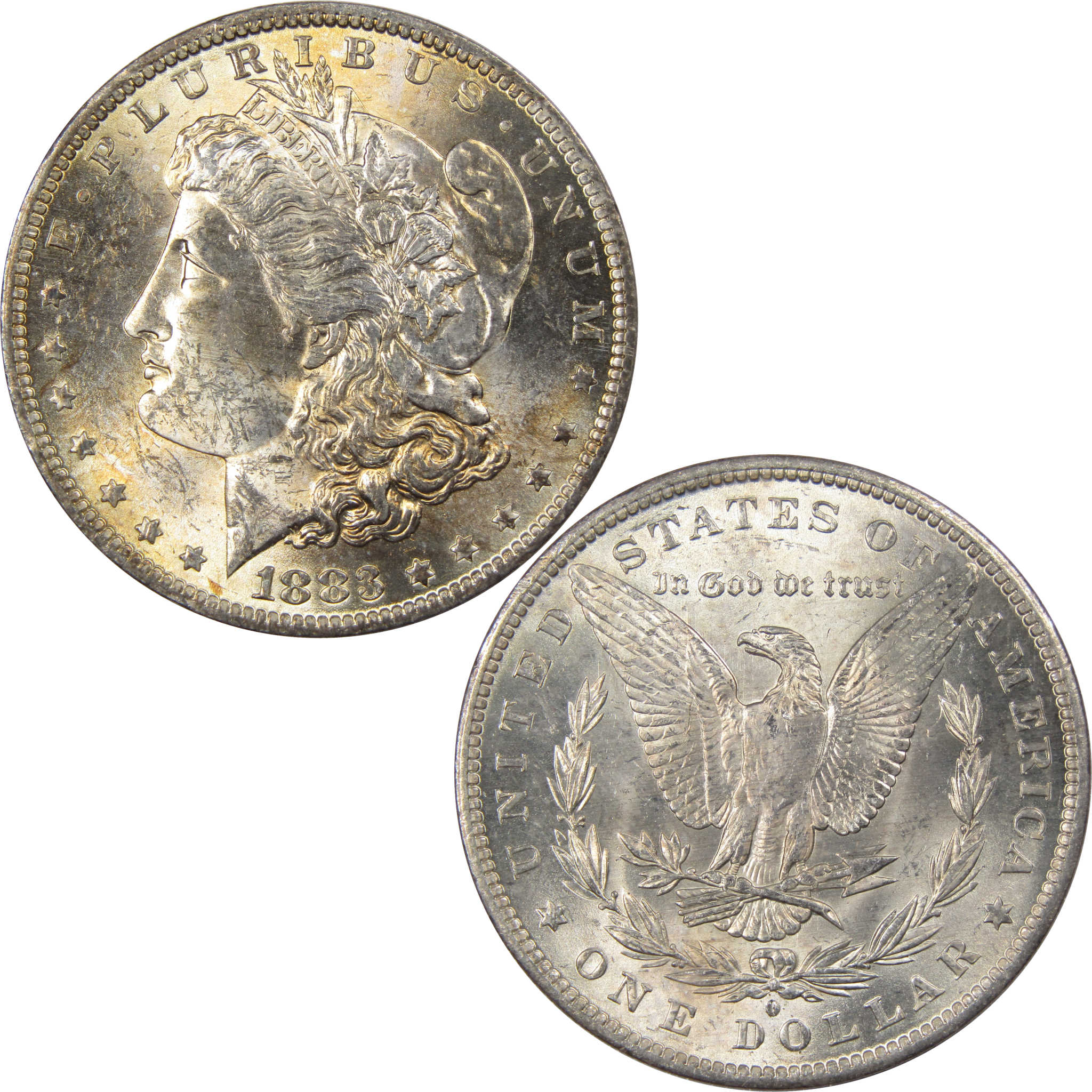1883 O Morgan Dollar BU Uncirculated Mint State Silver Toned SKU:I1199