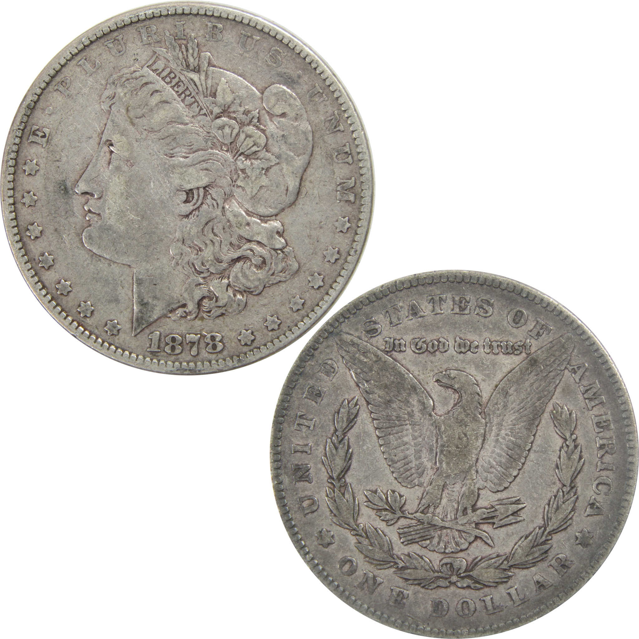 1878 7TF Rev 78 Morgan Dollar F Fine 90% Silver $1 Coin SKU:I5547 - Morgan coin - Morgan silver dollar - Morgan silver dollar for sale - Profile Coins &amp; Collectibles