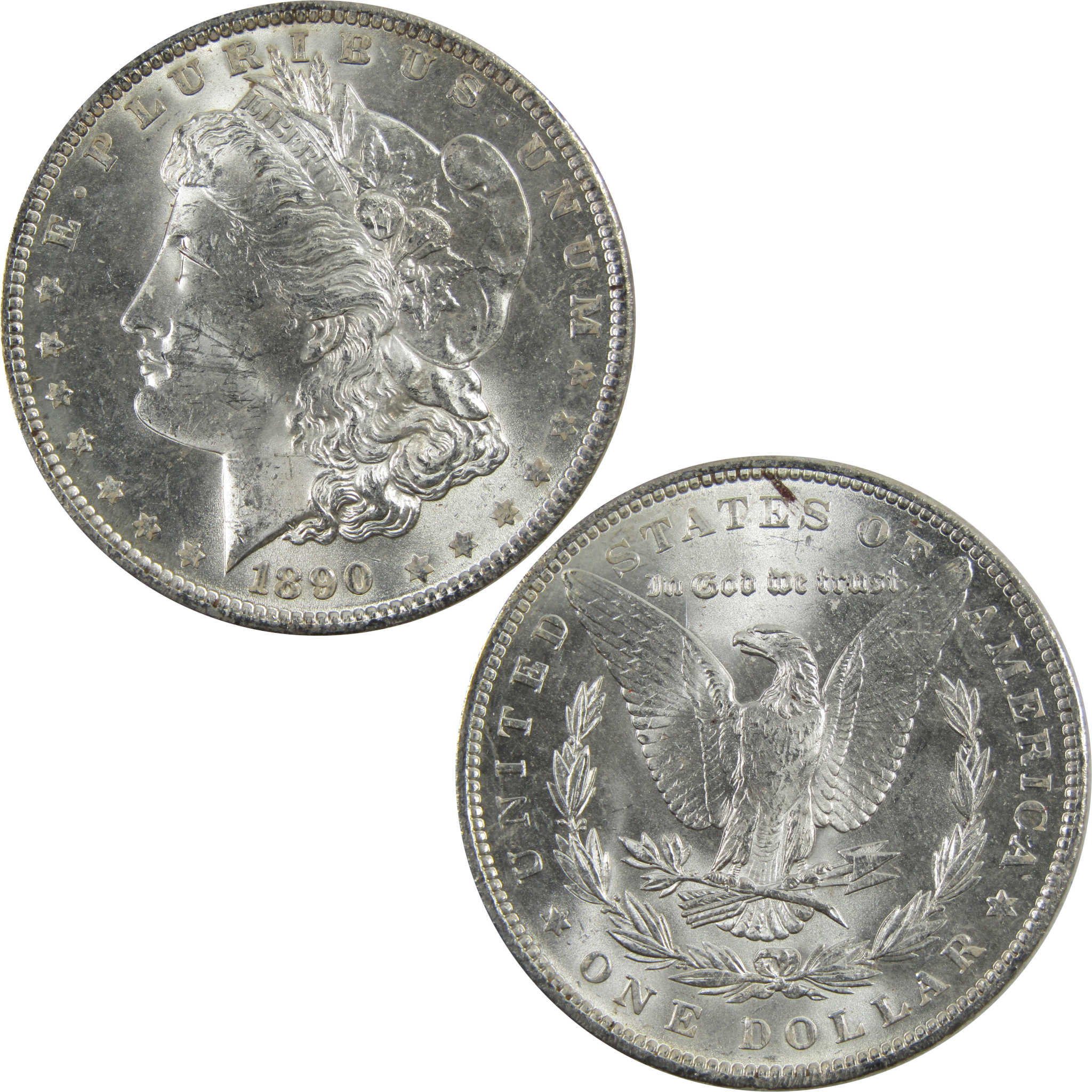 1890 Morgan Dollar BU Uncirculated 90% Silver $1 Coin SKU:I5134 - Morgan coin - Morgan silver dollar - Morgan silver dollar for sale - Profile Coins &amp; Collectibles