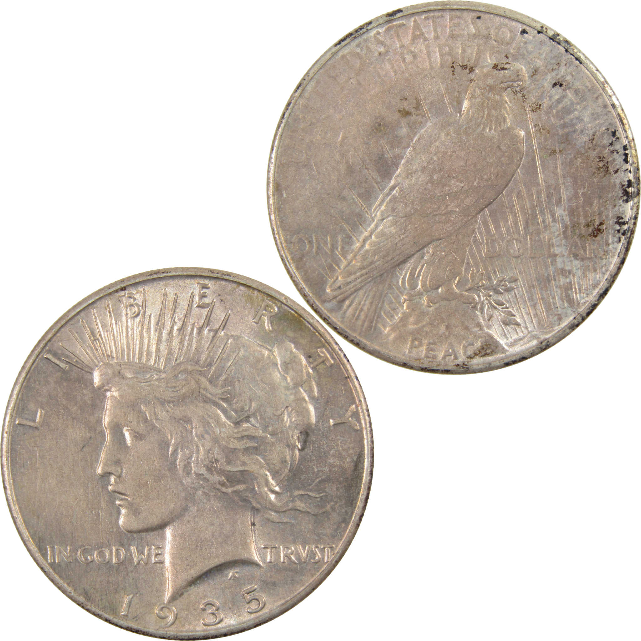 1935 Peace Dollar XF EF Extremely Fine 90% Silver $1 Coin SKU:I4011
