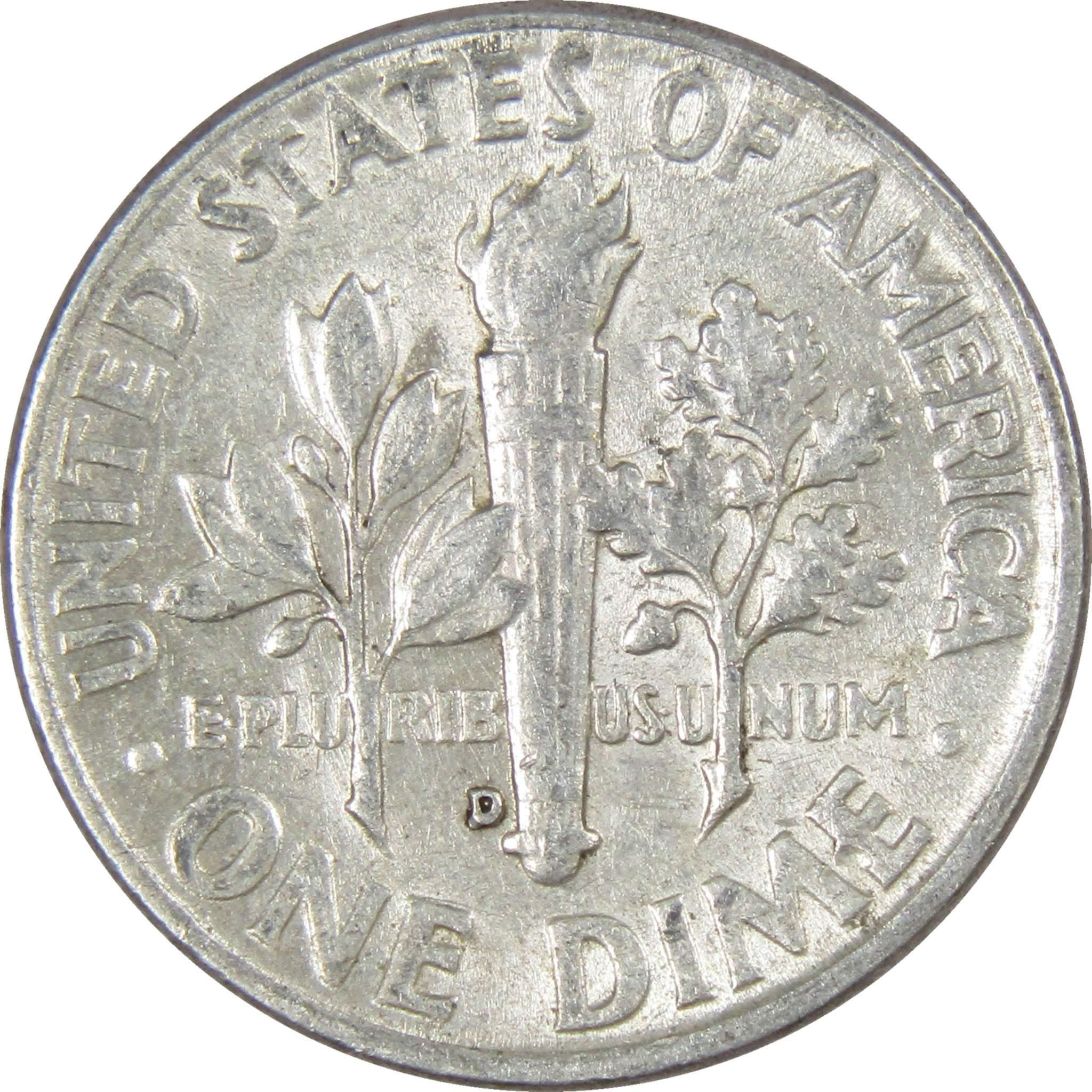1961 D Roosevelt Dime AG About Good 90% Silver 10c US Coin Collectible