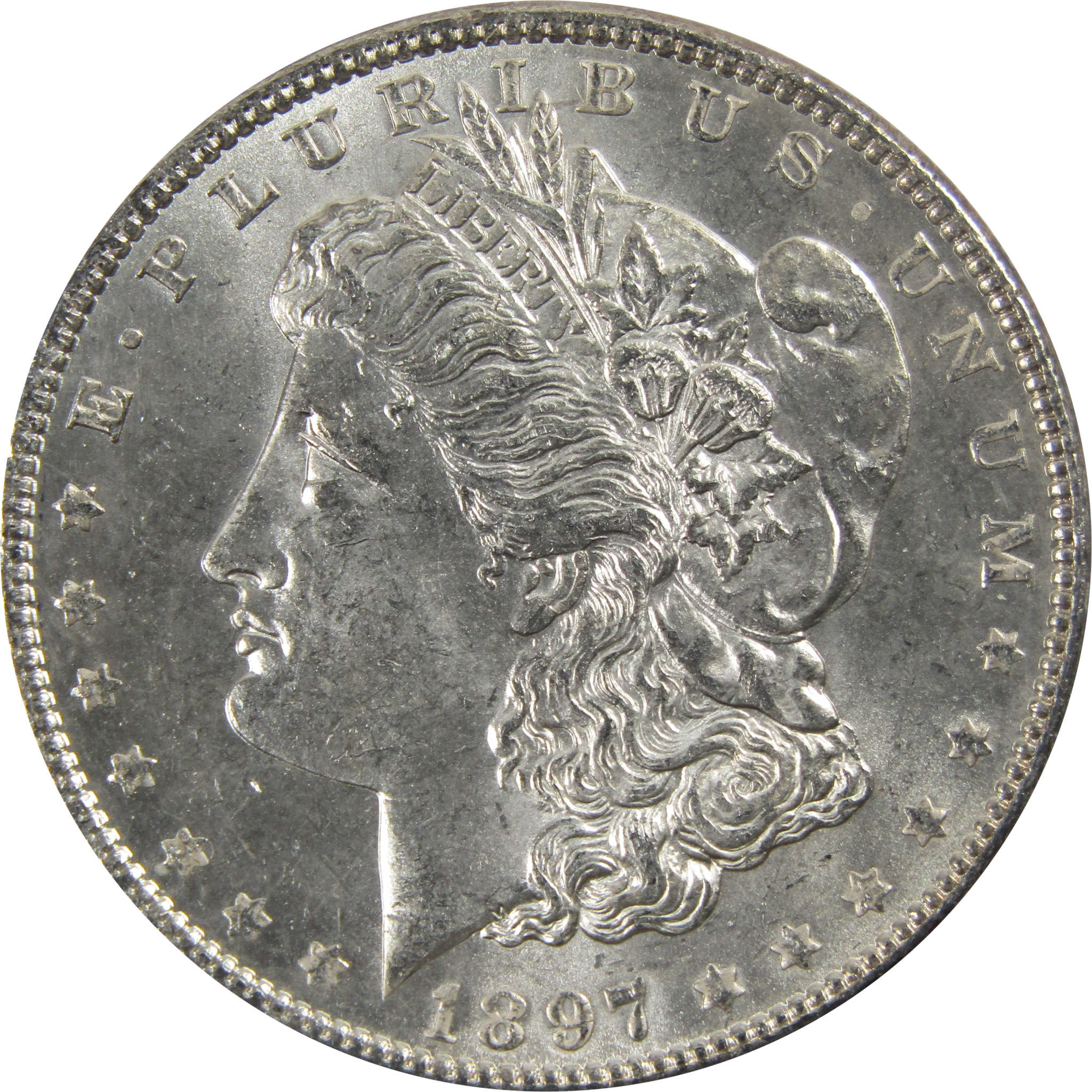 1897 Morgan Dollar BU Uncirculated 90% Silver $1 Coin SKU:I5159 - Morgan coin - Morgan silver dollar - Morgan silver dollar for sale - Profile Coins &amp; Collectibles