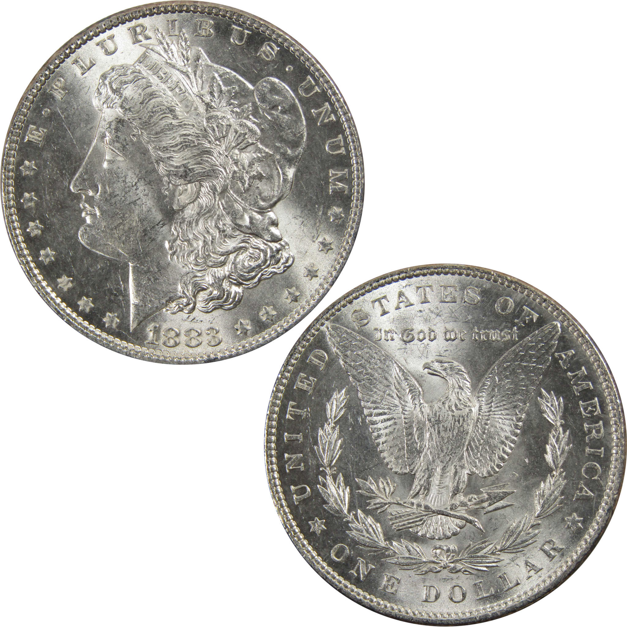 1883 Morgan Dollar BU Uncirculated 90% Silver $1 Coin SKU:I5176 - Morgan coin - Morgan silver dollar - Morgan silver dollar for sale - Profile Coins &amp; Collectibles