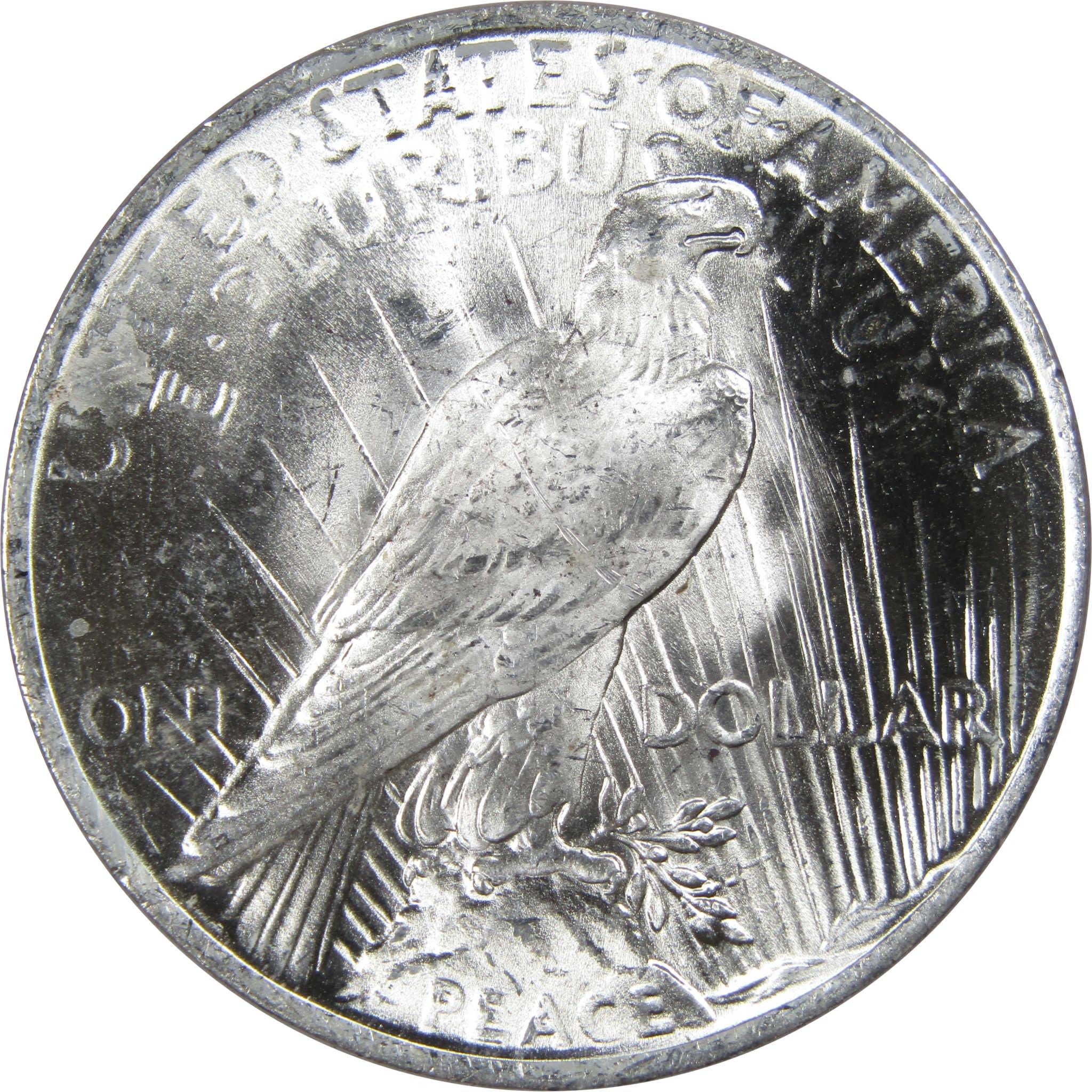 1923 Peace Dollar BU Choice Uncirculated Mint State 90% Silver $1 US Coin