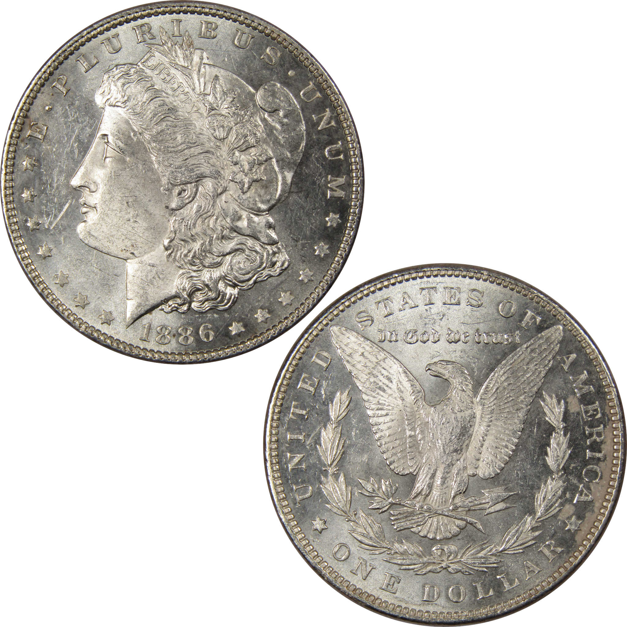 1886 Morgan Dollar Uncirculated Details 90% Silver Coin SKU:IPC7093 - Morgan coin - Morgan silver dollar - Morgan silver dollar for sale - Profile Coins &amp; Collectibles